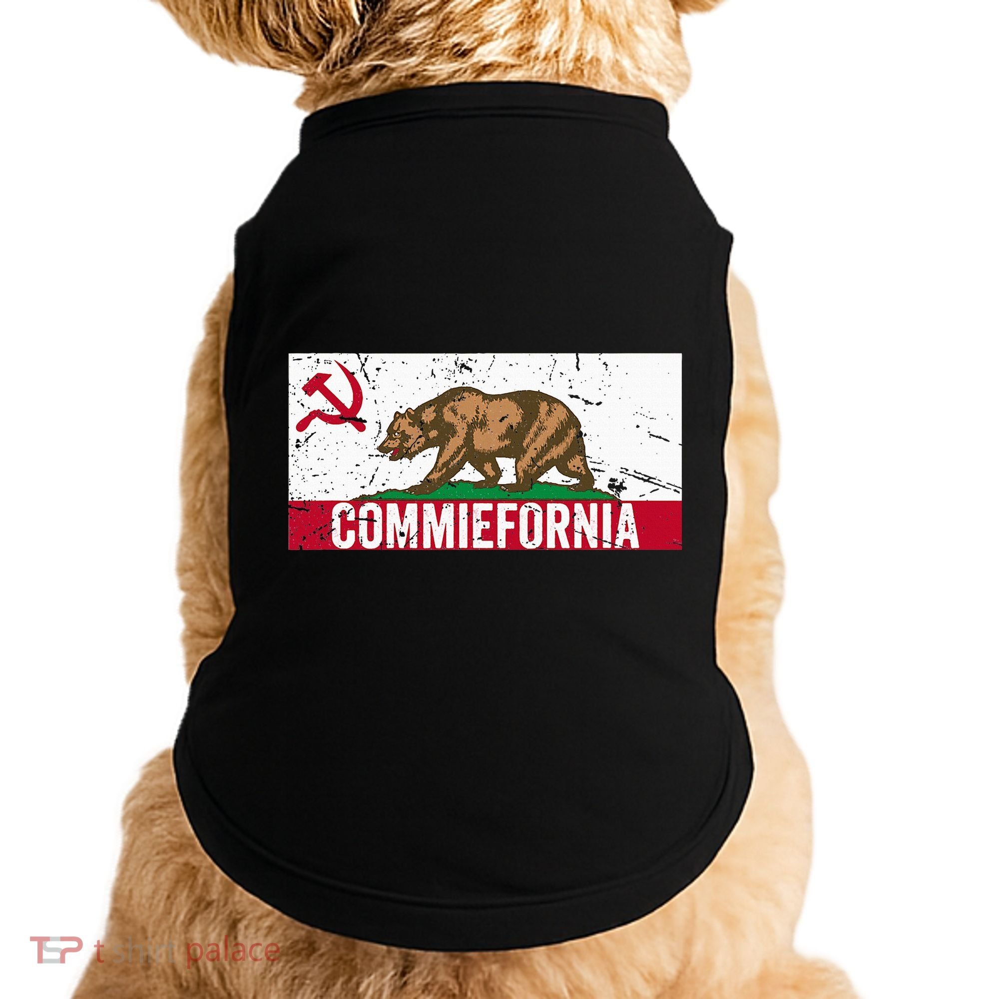 Commiefornia Anti Marxist Communist California Flag Doggie Tank