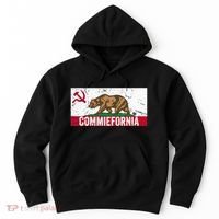 Commiefornia Anti Marxist Communist California Flag Hoodie thumb 0