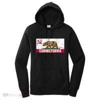 Commiefornia Anti Marxist Communist California Flag Women's Hoodie thumb 0