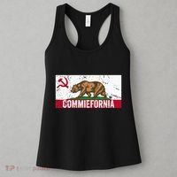Commiefornia Anti Marxist Communist California Flag Women's Tank Top thumb 3