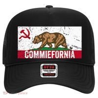 Commiefornia Anti Marxist Communist California Flag Hat thumb 0
