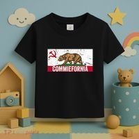 Commiefornia Anti Marxist Communist California Flag Toddler T-Shirt thumb 3