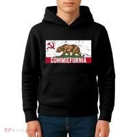 Commiefornia Anti Marxist Communist California Flag Kids Hoodie thumb 4