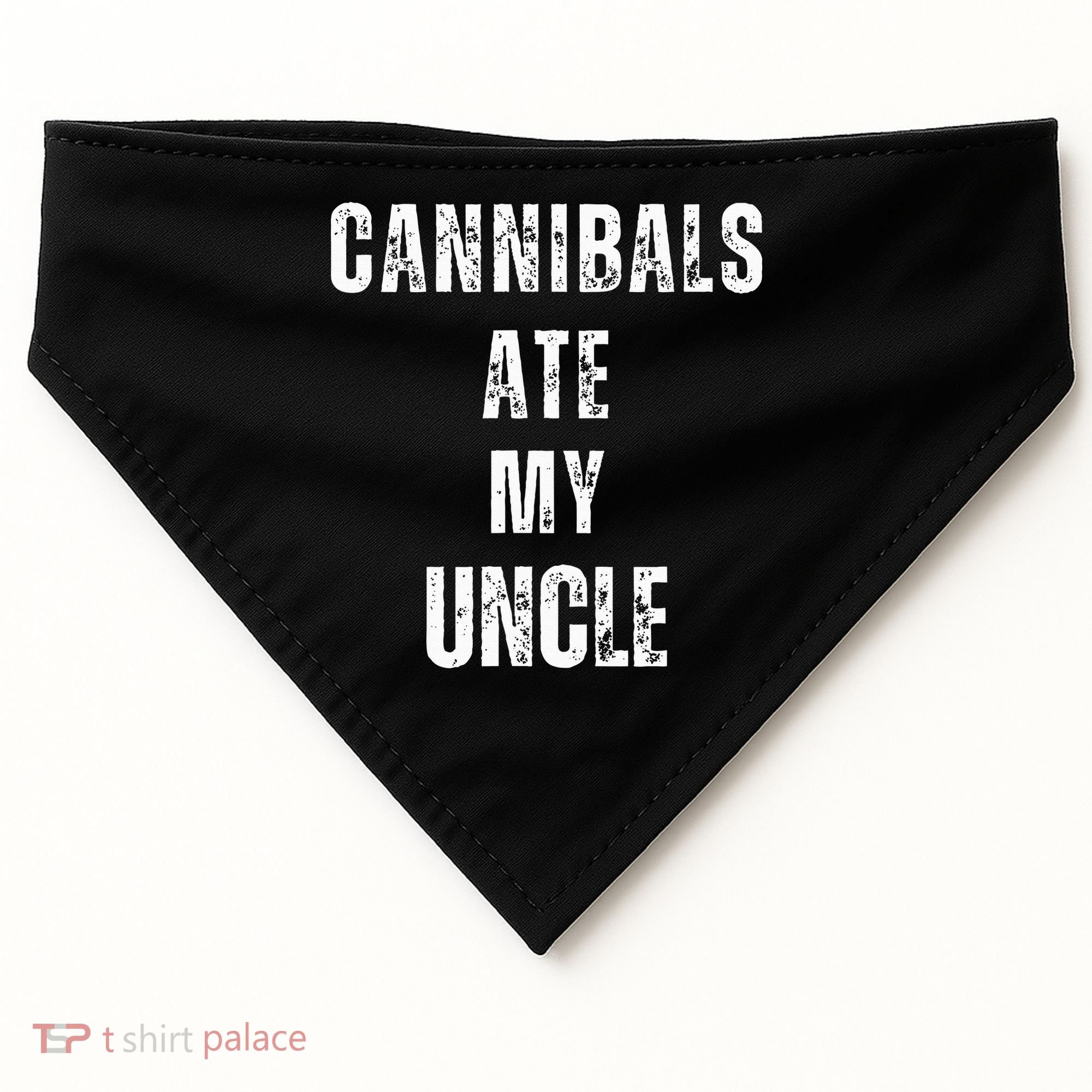 Cannibals Ate My Uncle Joe Biden Political Parody USA-Made Doggie Bandana