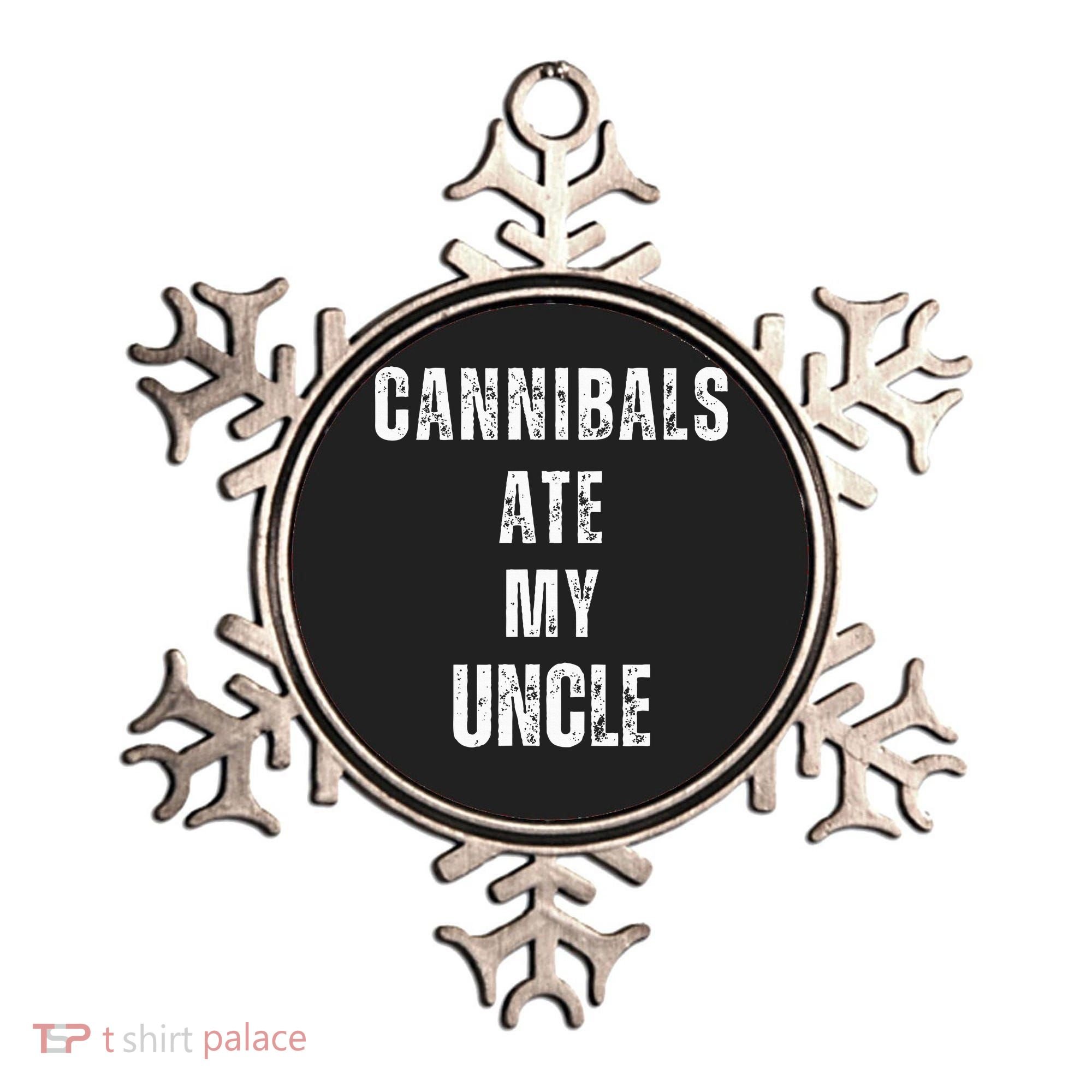 Cannibals Ate My Uncle Joe Biden Political Parody Ornament
