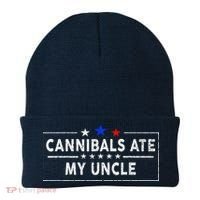 Cannibals Ate My Uncle Joe Biden Saying Funny Trump 2024 Beanie thumb 0