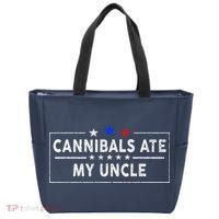 Cannibals Ate My Uncle Joe Biden Saying Funny Trump 2024 Tote Bag thumb 0