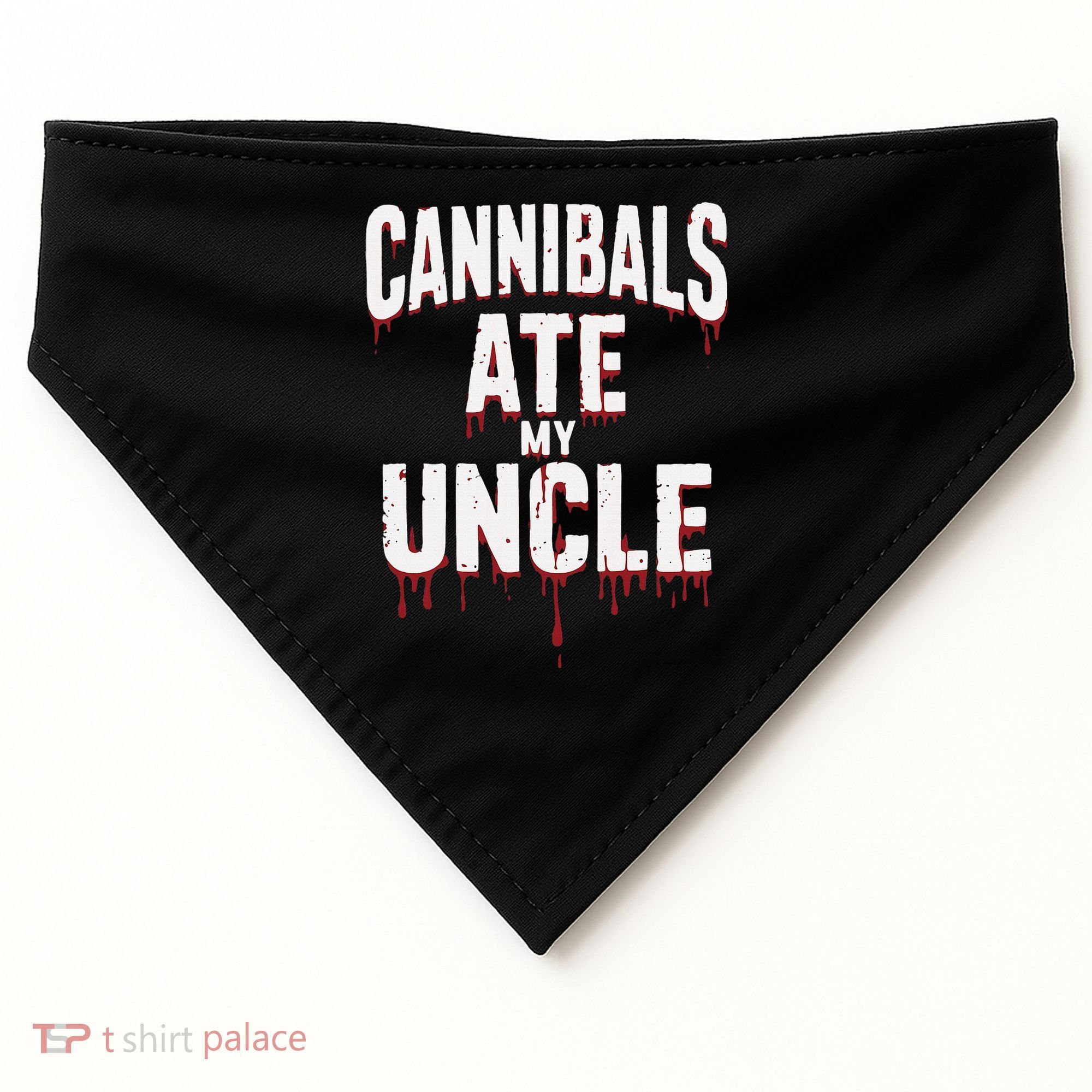 Cannibals Ate My Uncle Joe Biden Political Satire 2024 USA-Made Doggie Bandana