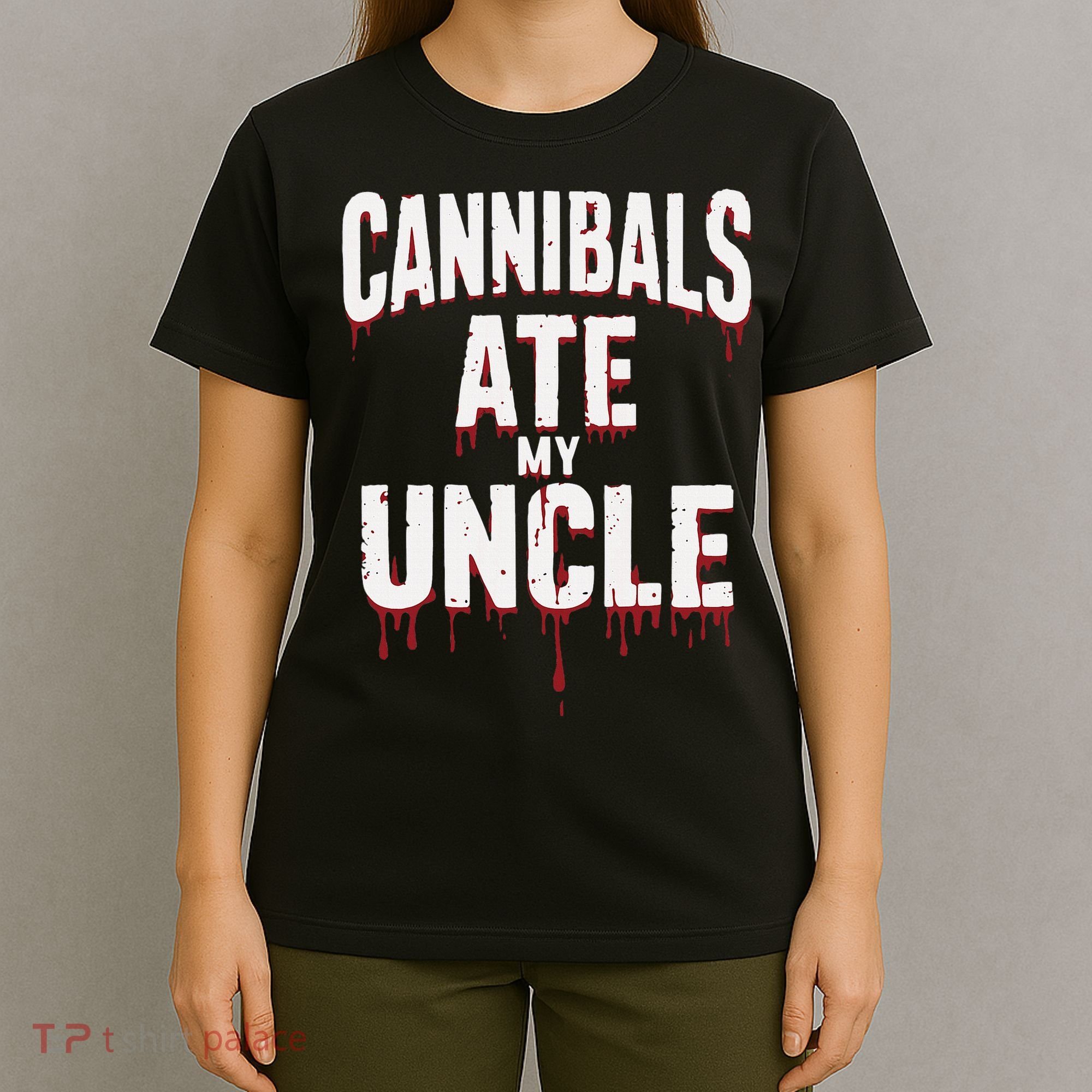 Cannibals Ate My Uncle Joe Biden Political Satire 2024 T-Shirt