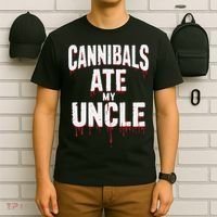 Cannibals Ate My Uncle Joe Biden Political Satire 2024 T-Shirt thumb 6