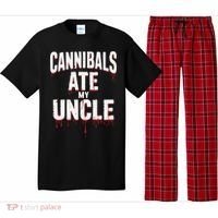 Cannibals Ate My Uncle Joe Biden Political Satire 2024 Pajama Set thumb 0