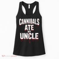 Cannibals Ate My Uncle Joe Biden Political Satire 2024 Women's Tank Top thumb 0