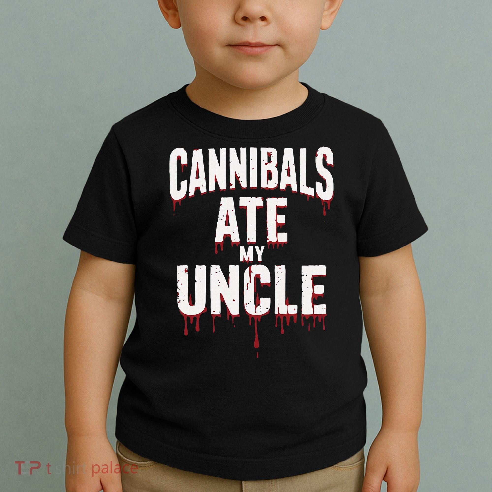 Cannibals Ate My Uncle Joe Biden Political Satire 2024 Toddler T-Shirt