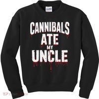 Cannibals Ate My Uncle Joe Biden Political Satire 2024 Kids Sweatshirt thumb 0