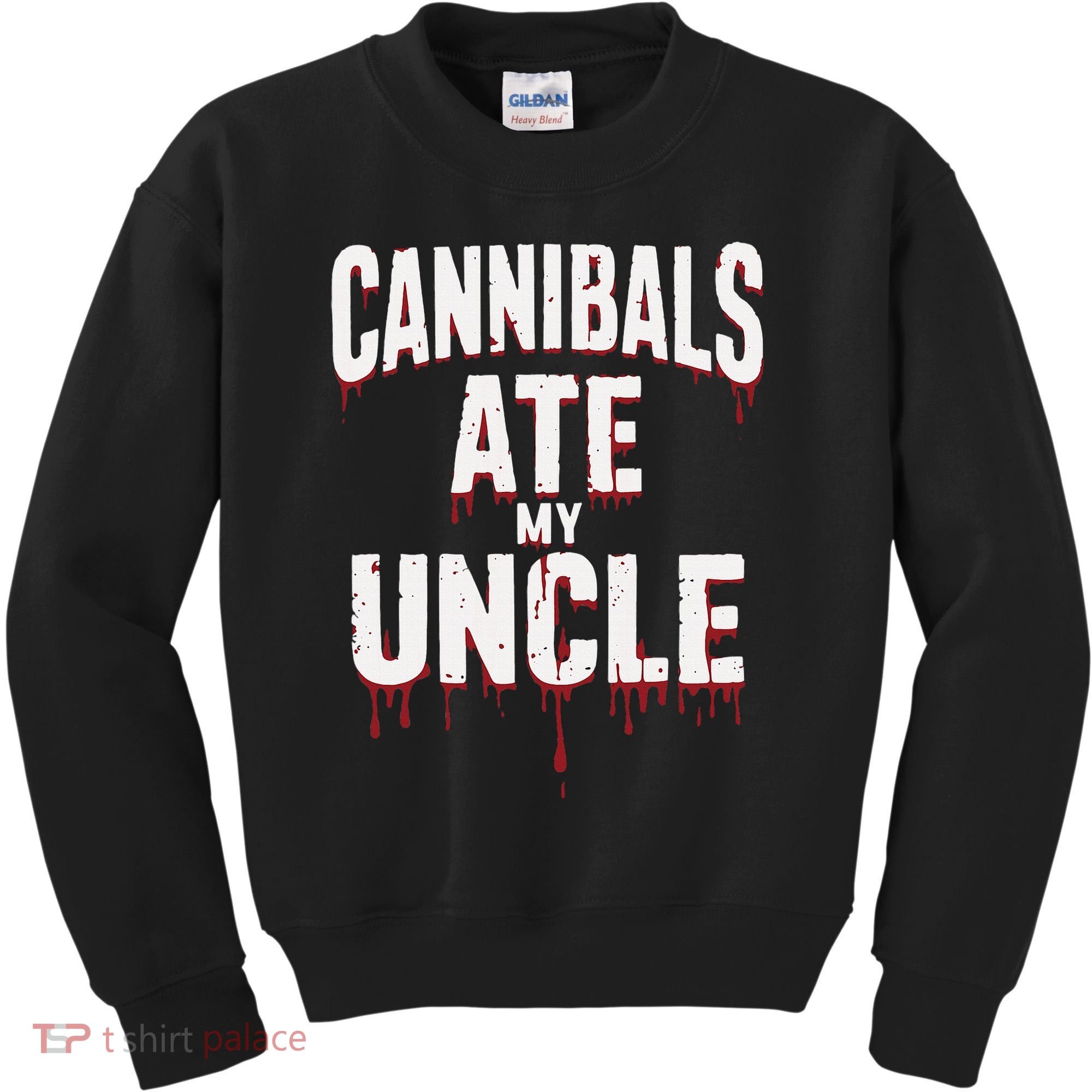 Cannibals Ate My Uncle Joe Biden Political Satire 2024 Kids Sweatshirt