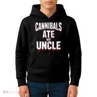 Cannibals Ate My Uncle Joe Biden Political Satire 2024 Kids Hoodie thumb 4