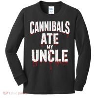 Cannibals Ate My Uncle Joe Biden Political Satire 2024 Kids Long Sleeve Shirt thumb 0