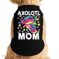 Cute Axolotl Mom Axolotl Lover Doggie Tank thumb 0