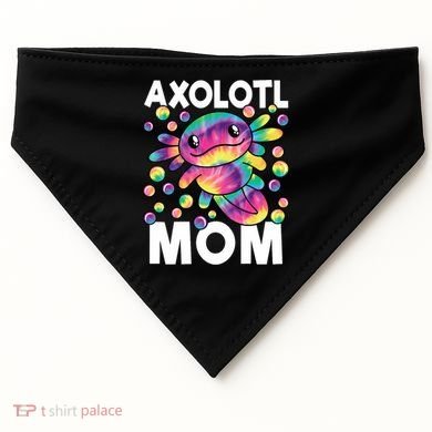 Cute Axolotl Mom Axolotl Lover USA-Made Doggie Bandana
