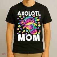 Cute Axolotl Mom Axolotl Lover T-Shirt thumb 3