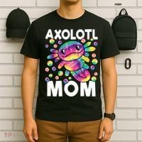 Cute Axolotl Mom Axolotl Lover T-Shirt thumb 6