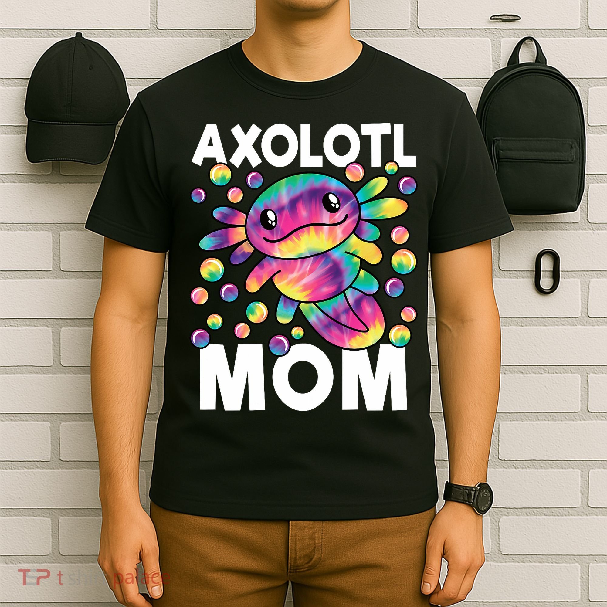 Cute Axolotl Mom Axolotl Lover T-Shirt