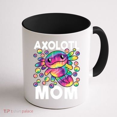 Cute Axolotl Mom Axolotl Lover Coffee Mug back
