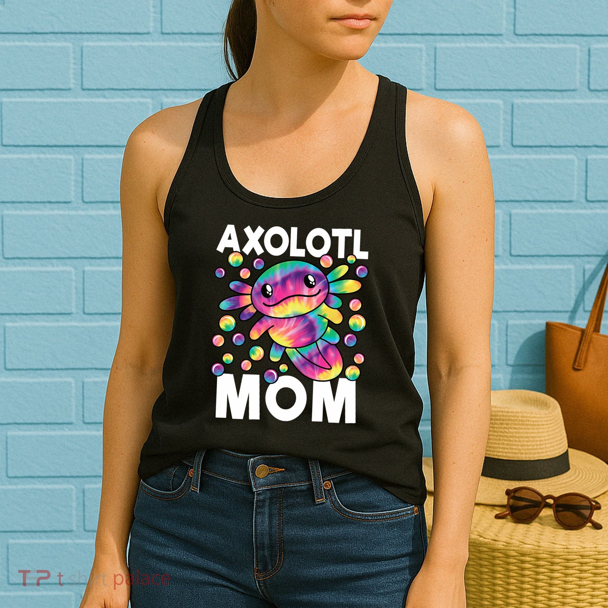 Cute Axolotl Mom Axolotl Lover Women's Tank Top
