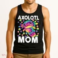 Cute Axolotl Mom Axolotl Lover Tank Top thumb 3