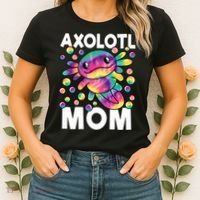 Cute Axolotl Mom Axolotl Lover Women's T-Shirt thumb 2