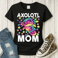 Cute Axolotl Mom Axolotl Lover Women's T-Shirt thumb 3