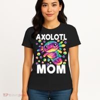 Cute Axolotl Mom Axolotl Lover Women's T-Shirt thumb 4