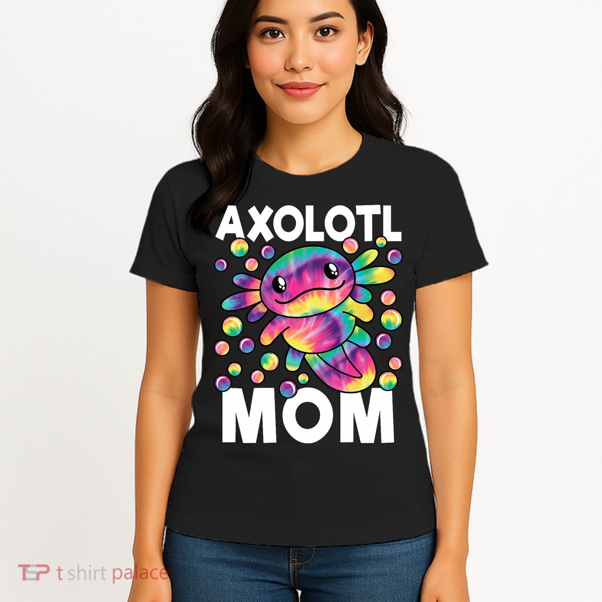 Cute Axolotl Mom Axolotl Lover Women's T-Shirt