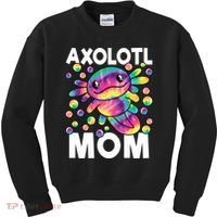Cute Axolotl Mom Axolotl Lover Kids Sweatshirt thumb 0