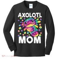 Cute Axolotl Mom Axolotl Lover Kids Long Sleeve Shirt thumb 0