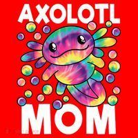 Cute Axolotl Mom Axolotl Lover Santa Hat thumb 1