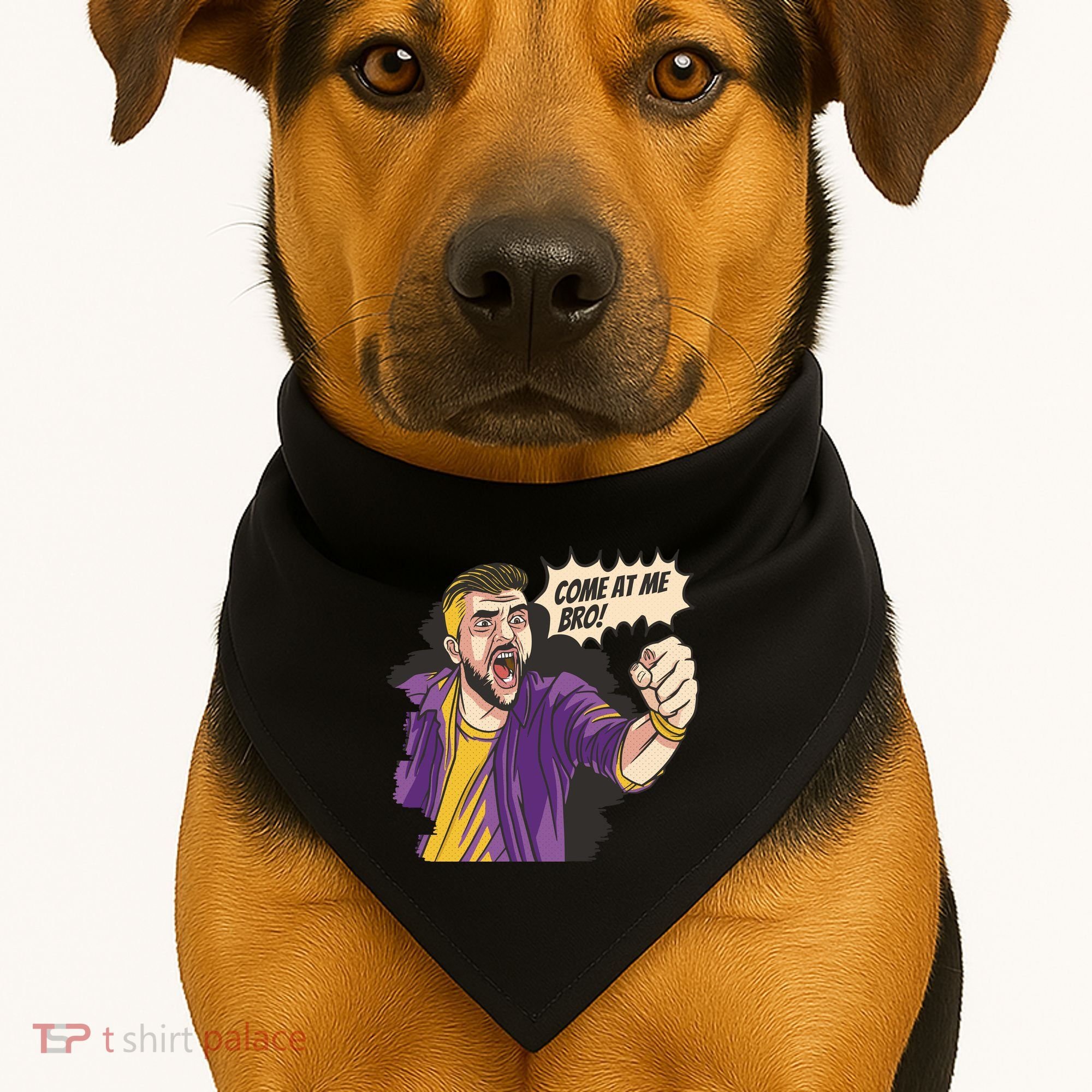 Come At Me Bro Comic USA-Made Doggie Bandana