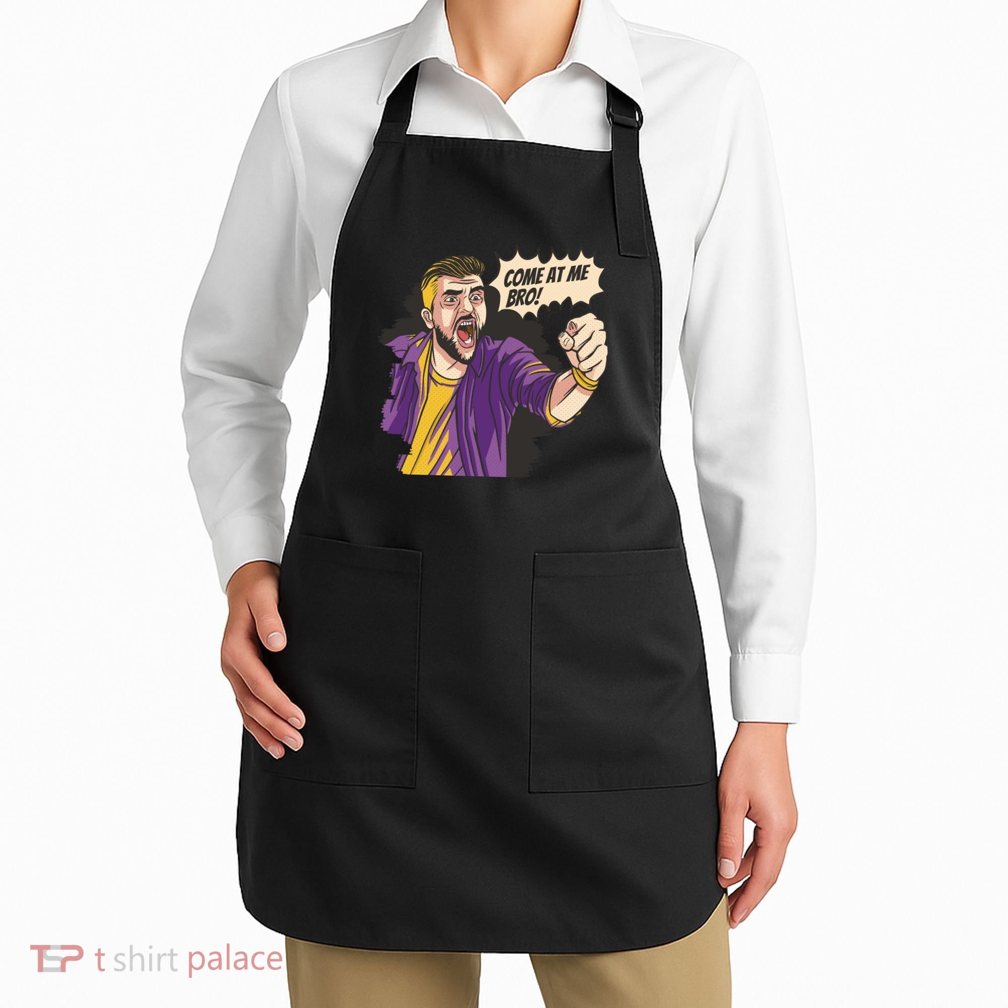 Come At Me Bro Comic Apron