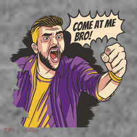 Come At Me Bro Comic Baby Bodysuit thumb 2