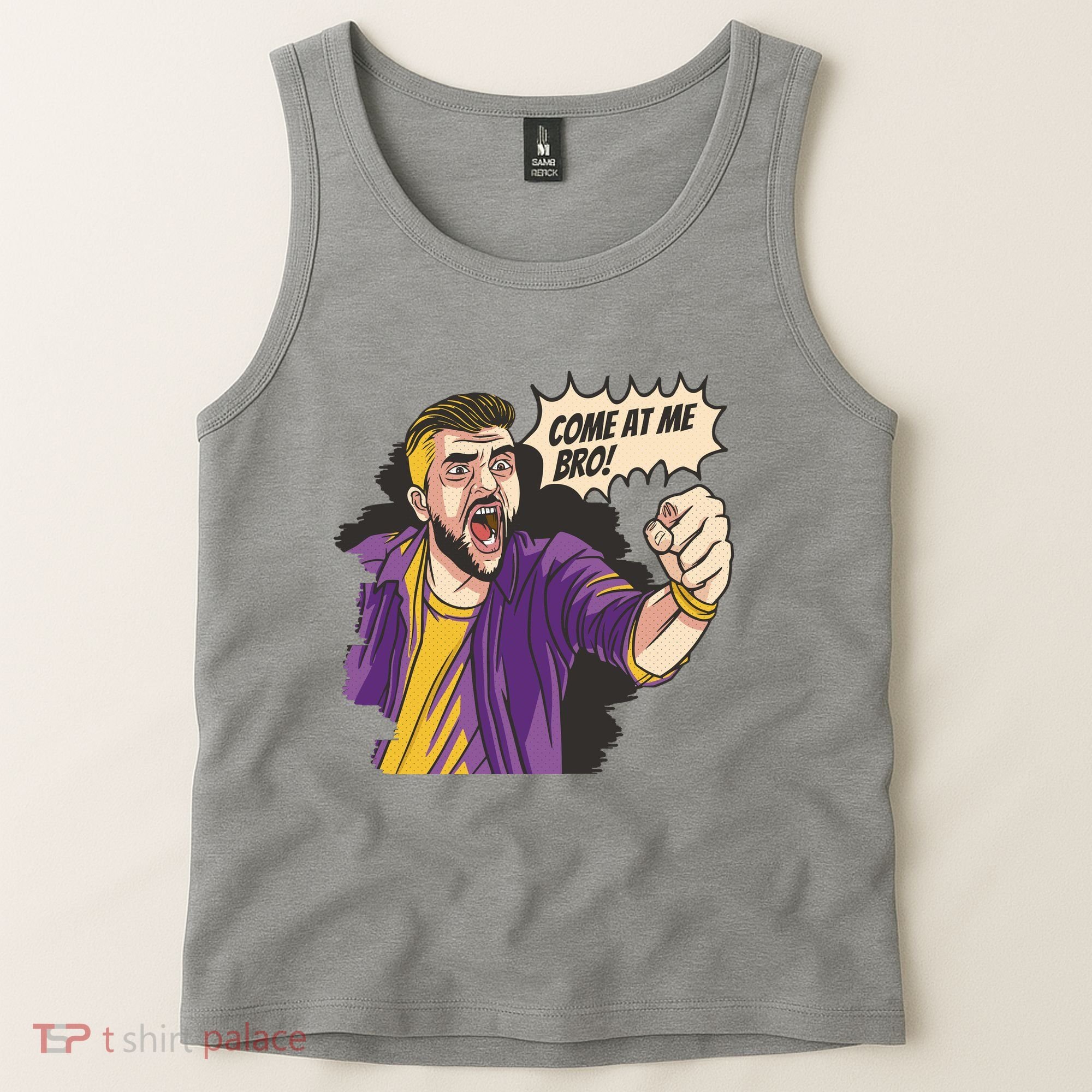 Come At Me Bro Comic Tank Top