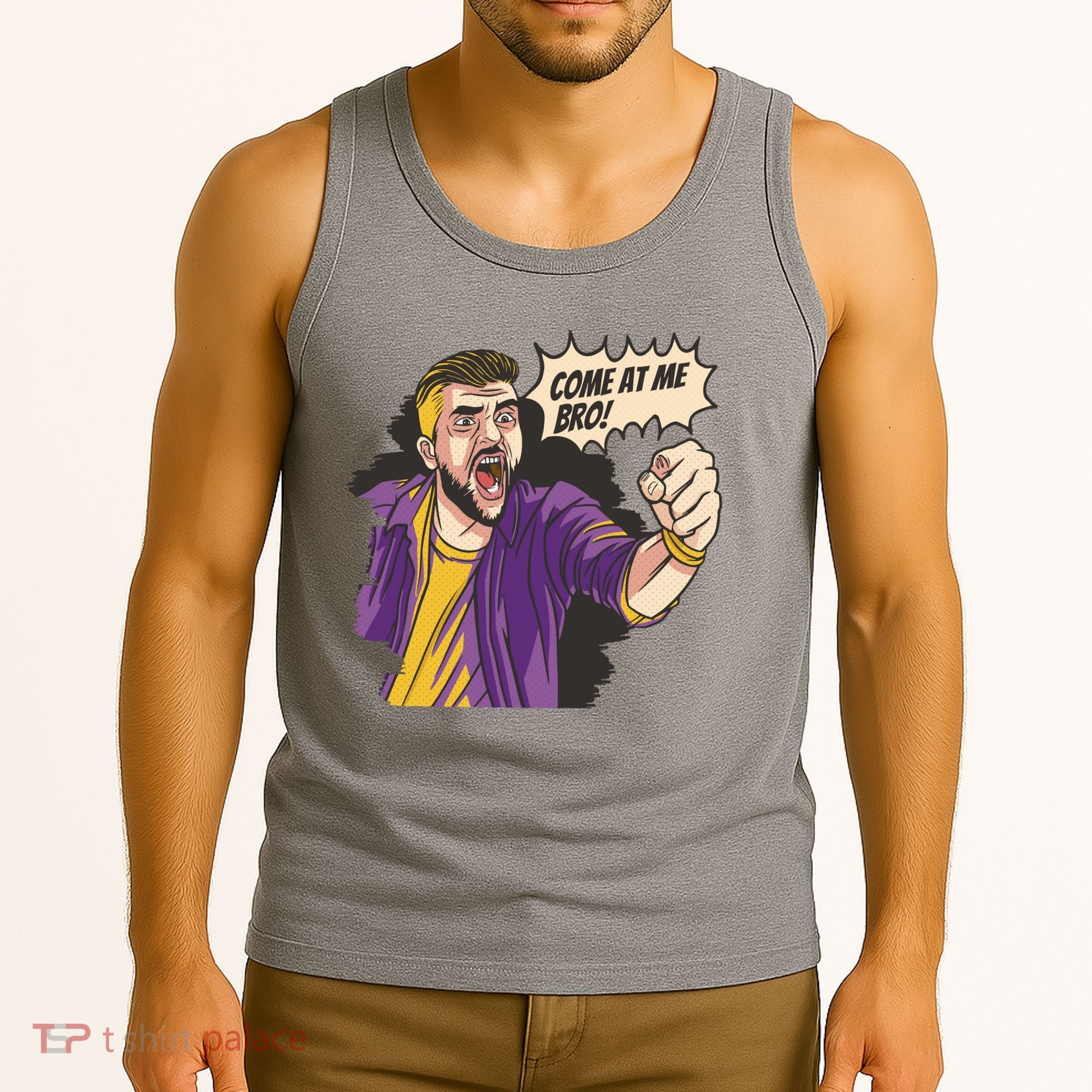 Come At Me Bro Comic Tank Top