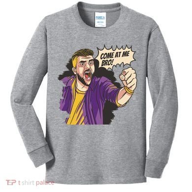 Come At Me Bro Comic Kids Long Sleeve Shirt