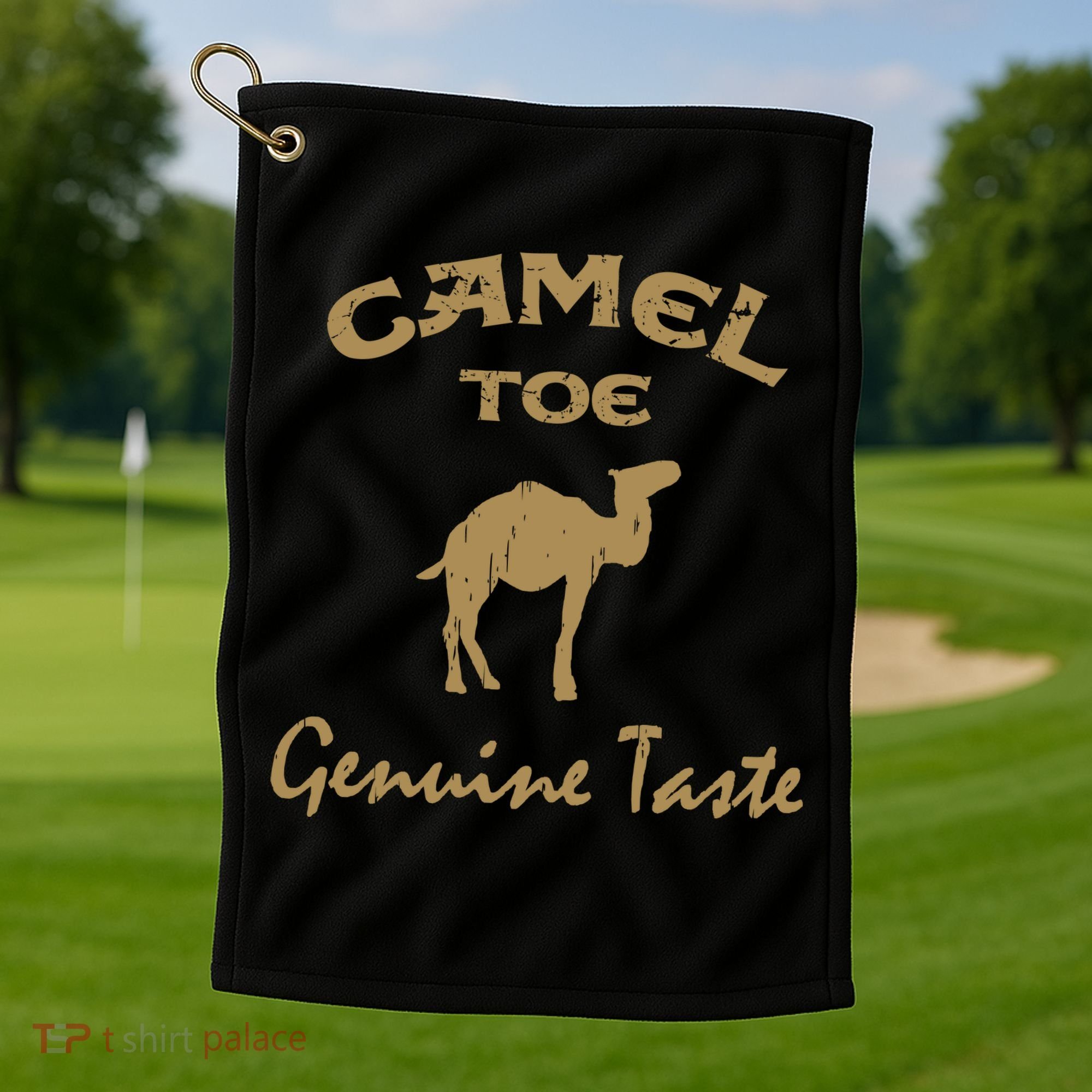 Camel Toe Genuine Taste Funny Golf Towel