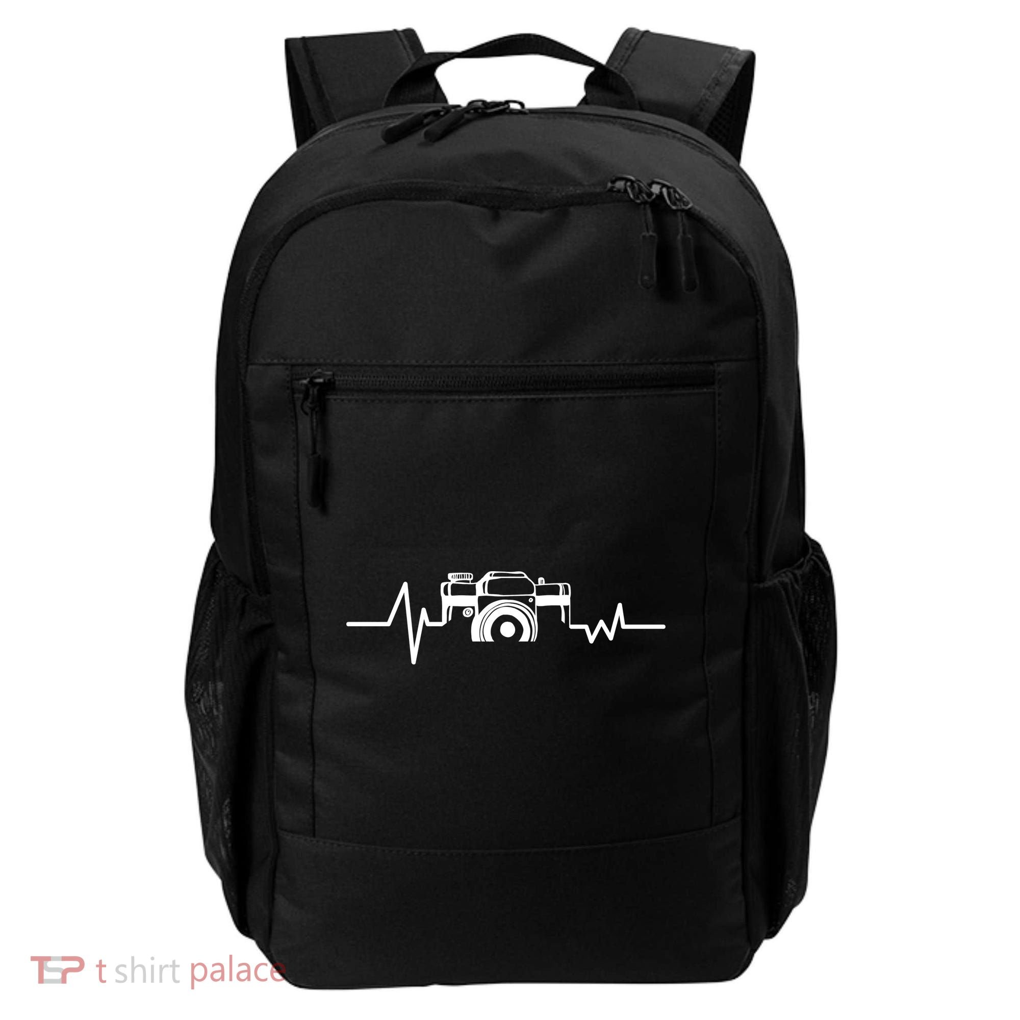Camera Photographer Heartbeat Backpack