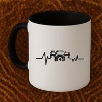 Camera Photographer Heartbeat Coffee Mug thumb 2