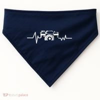 Camera Photographer Heartbeat USA-Made Doggie Bandana thumb 0