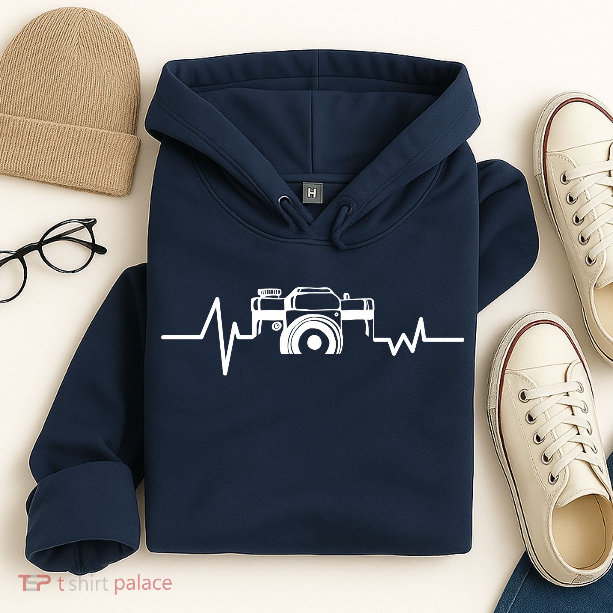 Camera Photographer Heartbeat Hoodie