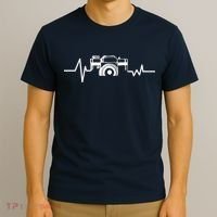 Camera Photographer Heartbeat T-Shirt thumb 3