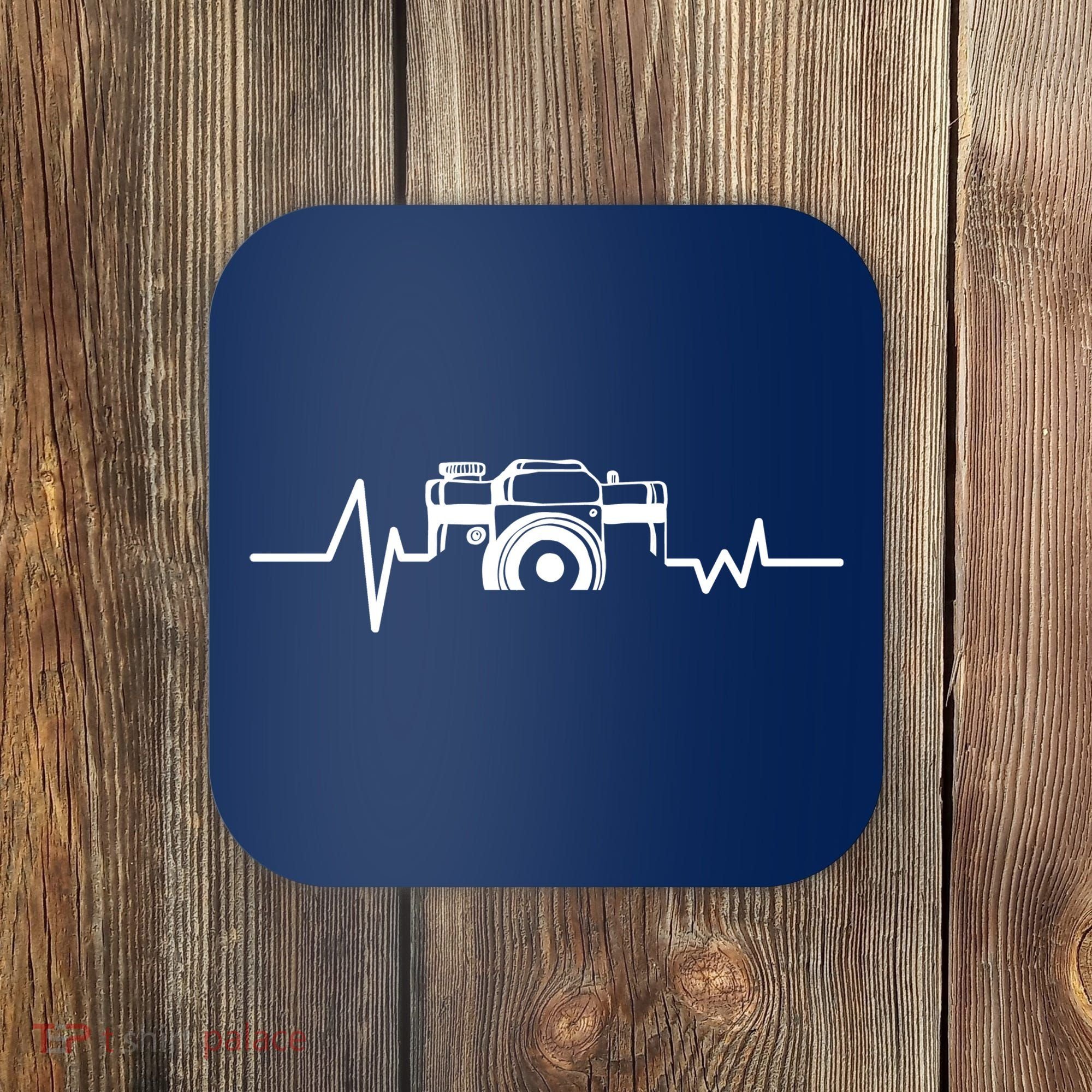 Camera Photographer Heartbeat Coaster