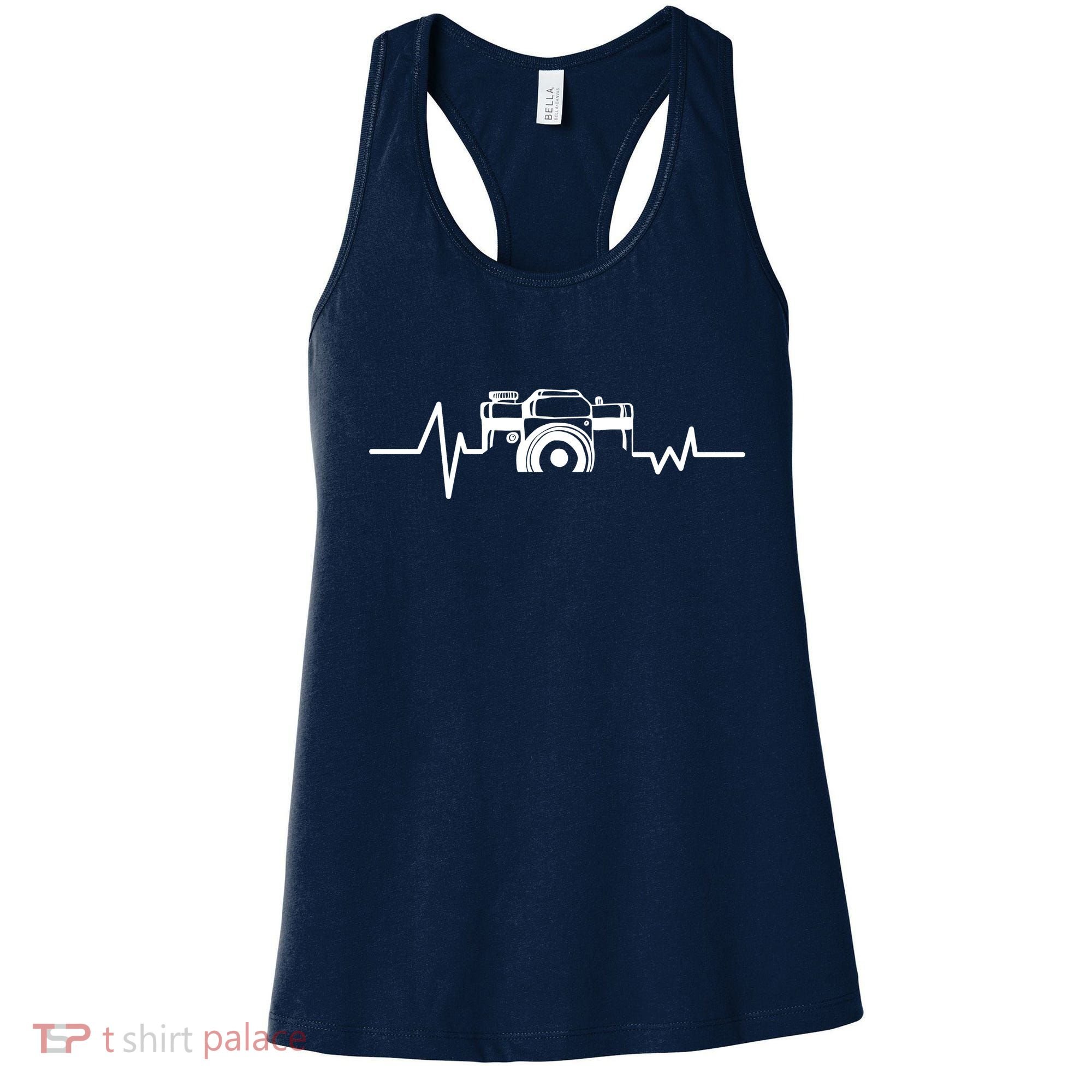 Camera Photographer Heartbeat Women's Tank Top